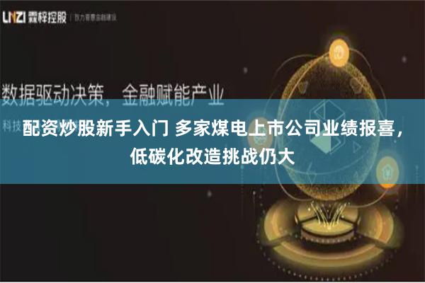 配资炒股新手入门 多家煤电上市公司业绩报喜，低碳化改造挑战仍大